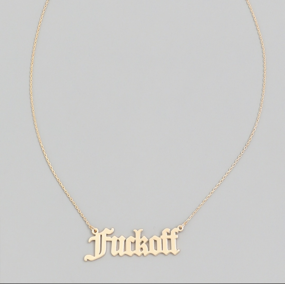 FUCK OFF NECKLACE